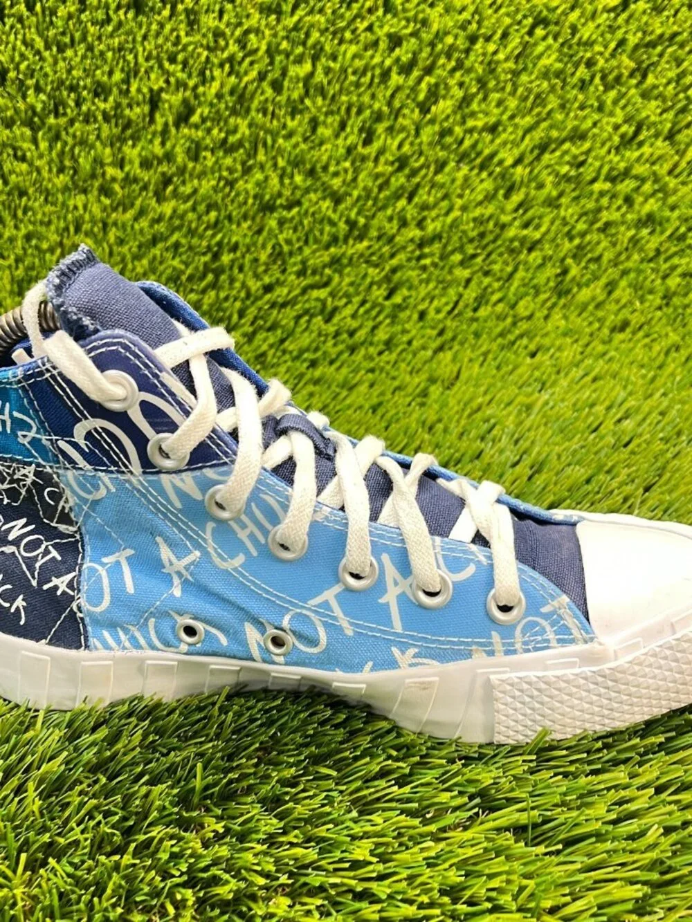 Converse UNT1TL3D High Not a Chuck Boys Size 4Y Blue Athletic Shoes Sneakers